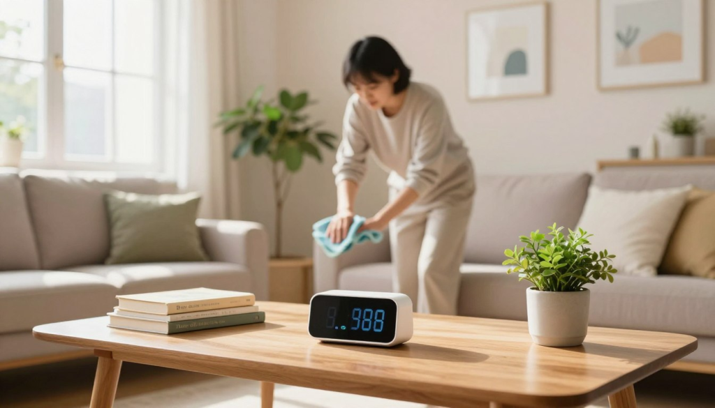 Daily reset routine for a clean home