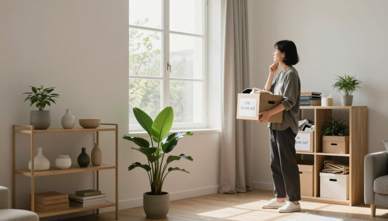 One in one out rule for decluttering