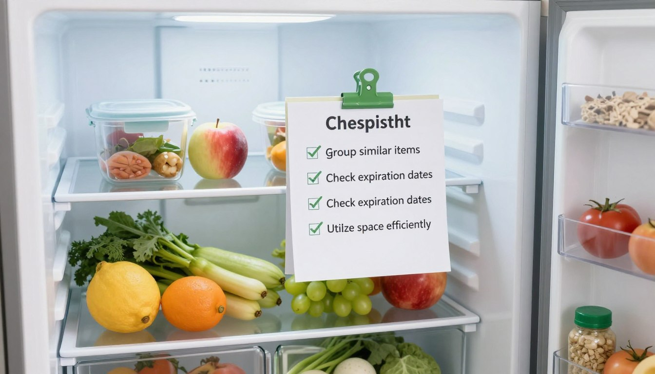 Fridge organization checklist