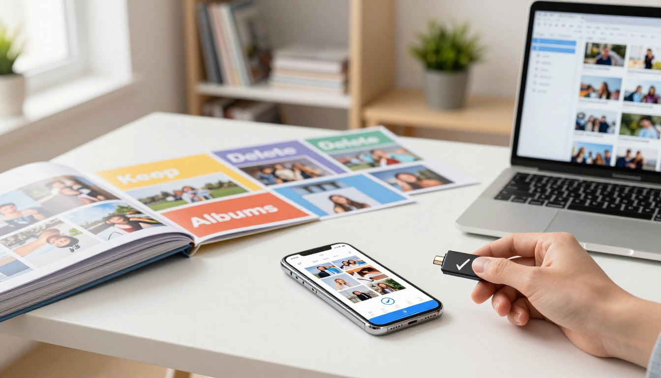 How to organize phone photos fast